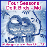 A Four Seasons Delft Birds Design Pack