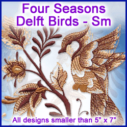 A Four Seasons Delft Birds Design Pack