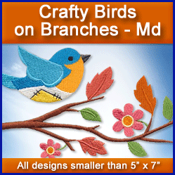 A Crafty Birds on Branches Design Pack