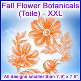 A  Fall Flower Botanicals (Toile) Design Pack