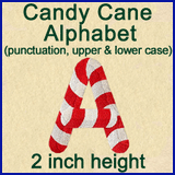A Candy Cane Alphabet Design Pack