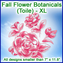 A  Fall Flower Botanicals (Toile) Design Pack