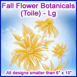 A  Fall Flower Botanicals (Toile) Design Pack