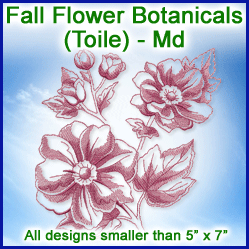 A  Fall Flower Botanicals (Toile) Design Pack