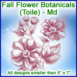 A  Fall Flower Botanicals (Toile) Design Pack