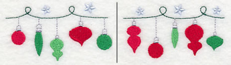 Sweet Christmas Ornament Border