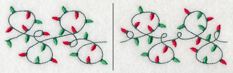 Sweet Christmas Lights Border