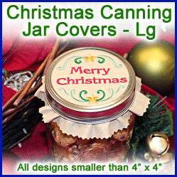 A Christmas Canning Jar Covers Design Pack