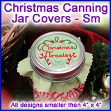 A Christmas Canning Jar Covers Design Pack