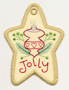 Jolly Christmas Gift Tag (In-the-Hoop)
