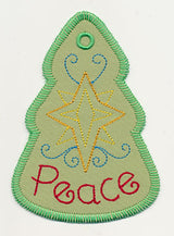 Peace and Star Gift Tag (In-the-Hoop)