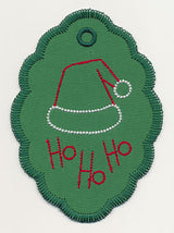 Ho Ho Ho Santa Cap Gift Tag (In-the-Hoop)