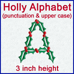 A Holly Alphabet Design Pack