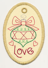 Love Ornament Gift Tag (In-the-Hoop)
