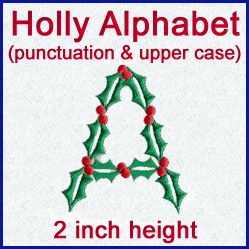 A Holly Alphabet Design Pack