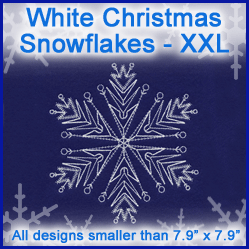 A White Christmas Snowflakes Design Pack
