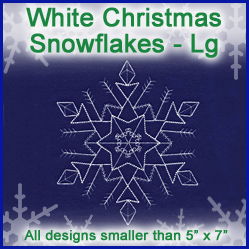 A White Christmas Snowflakes Design Pack
