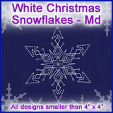 A White Christmas Snowflakes Design Pack