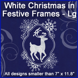 A White Christmas in Festive Frames Design Pack