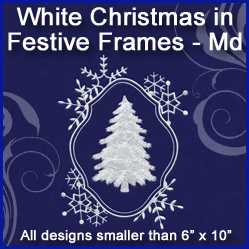 A White Christmas in Festive Frames Design Pack