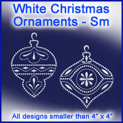 A White Christmas Ornaments Design Pack