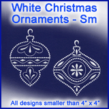 A White Christmas Ornaments Design Pack