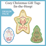 A Cozy Christmas Gift Tags (In-the-Hoop) Design Pack