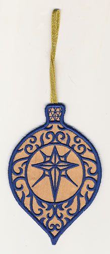 Filigree Ornament with Star (In-the-Hoop)
