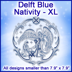 A Delft Blue Nativity Design Pack