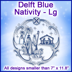 A Delft Blue Nativity Design Pack