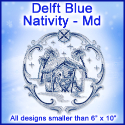 A Delft Blue Nativity Design Pack