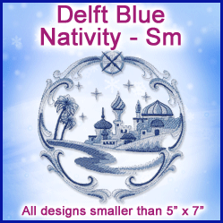 A Delft Blue Nativity Design Pack