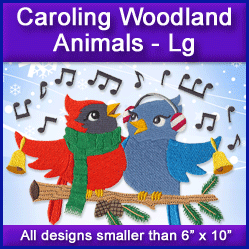 A Caroling Woodland Animals Design Pack