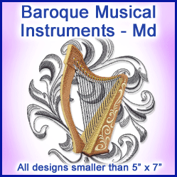 A Baroque Musical Instruments Design Pack