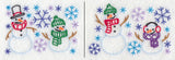 Storm of Snowmen Border (Vintage)