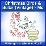 A Christmas Birds & Bulbs (Vintage) Design Pack