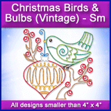 A Christmas Birds & Bulbs (Vintage) Design Pack