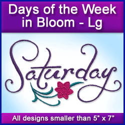 A Days of the Week in Bloom Design Pack