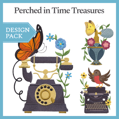 A Perched in Time Treasures Design Pack