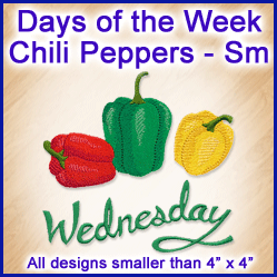 A Days of the Week Chili Peppers Design Pack