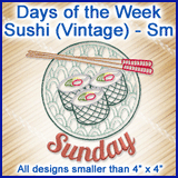 A Days of the Week Sushi (Vintage) Design Pack