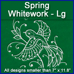 A Spring Whitework Design Pack