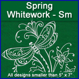 A Spring Whitework Design Pack