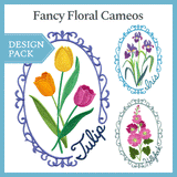 A Fancy Floral Cameos Design Pack