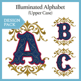 A Illuminated Alphabet Design Pack