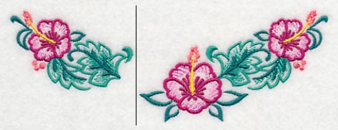 Hibiscus Neckline (Crewneck) (Split)