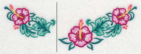 Hibiscus Neckline (Crewneck) (Split)