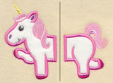 Spunky Unicorn (Split, Applique)