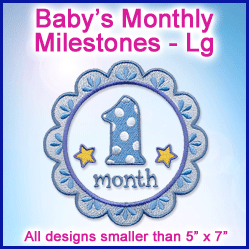 A Baby's Monthly Milestones Design Pack
