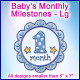 A Baby's Monthly Milestones Design Pack